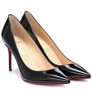 Christian louboutin kate 85 patent leather black